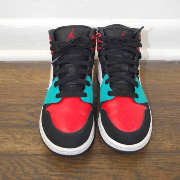 Nike Air Jordan 1 Mid GS Multicolor Grade School 5.5Y/38/7.5W - Picture 2 of 11